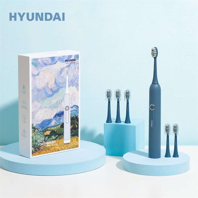 韩国现代HYUNDAI-声波电动牙刷-X901 （配3个刷头）